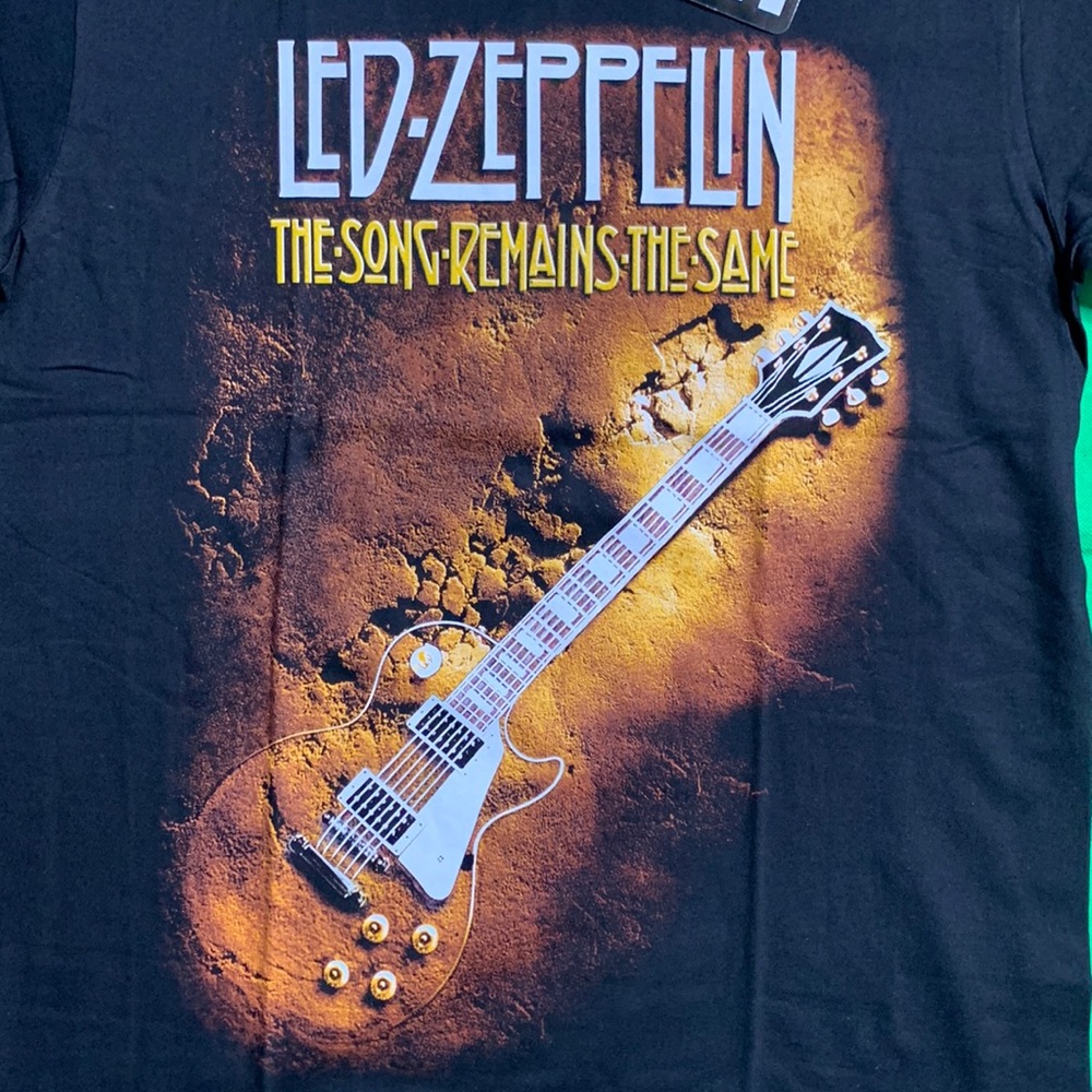 Vintage Single Stitch Led-Zeppelin Graphic T-Shirt Size Medium